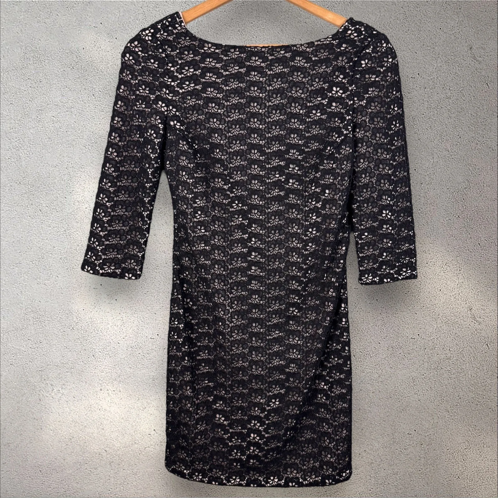 DIANE von FURSTENBERG DVF Sarita Acorn Lace Mini‎ Dress Sz 4 - Image 4