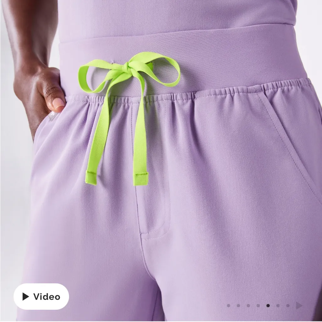 Figs Lavender Dew High Waisted Zamora Joggers M/R - Image 4