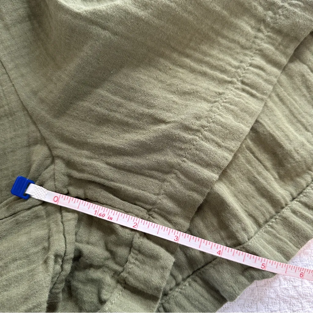 Old Navy Crinkle Gauze Romper Green NEW NWT Medium Tall - Image 8