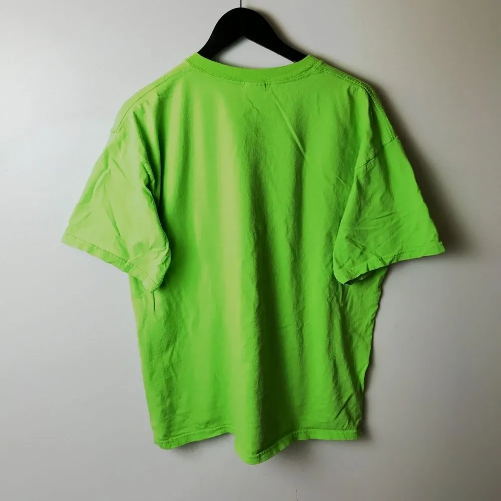 Vintage Y2K Xenadrine Hard Core Bodybuilding T Shirt Green XL Extra Large Solid - Image 11
