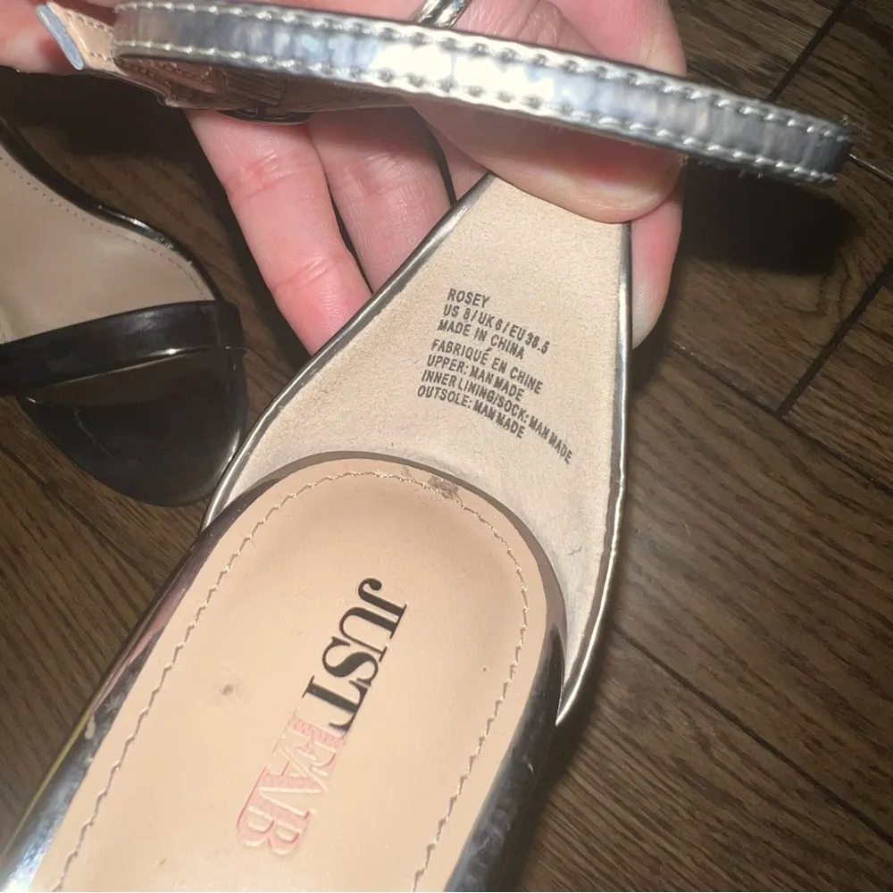 JustFab  open toe Pump high heel size 8 - Image 3