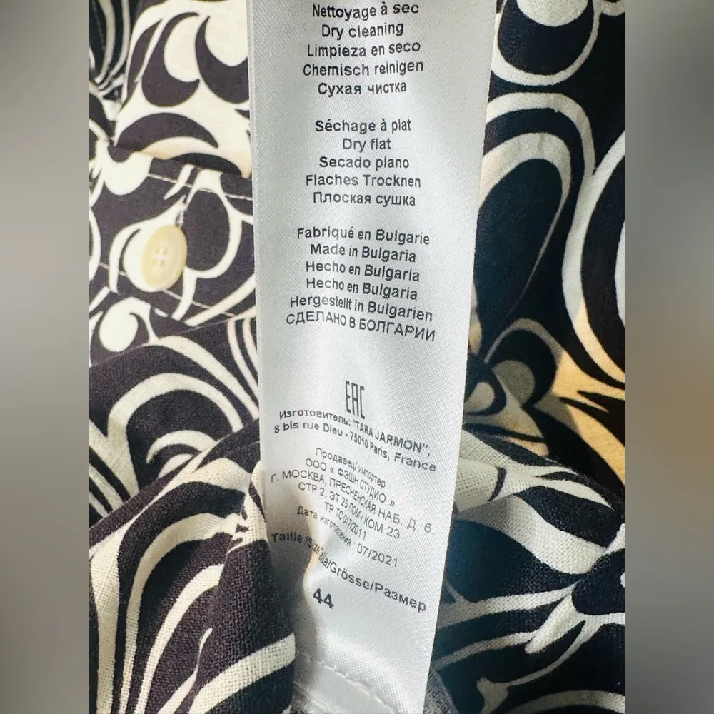 Tara Jarmon Ryfen Groovy Printed Linen - Image 14