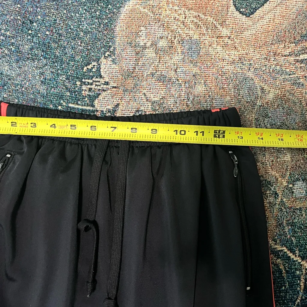 Adidas Black Jogger Sweatpants M Coral Stripe Streetwear Athletic Lounge Track - Image 10