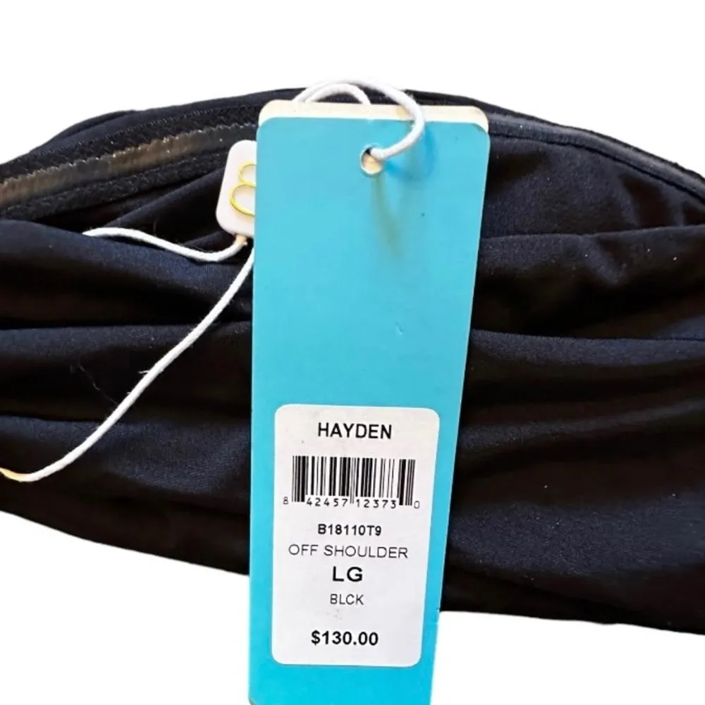 Beach‎ Bunny Hayden Off Shoulder Black Bikini Top nwt - Image 5