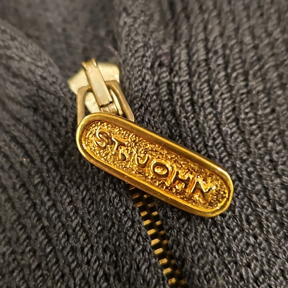 💕ST JOHN💕 Vintage Half Zip Santana Knit Pencil Dress ~ Black 2 - Image 6