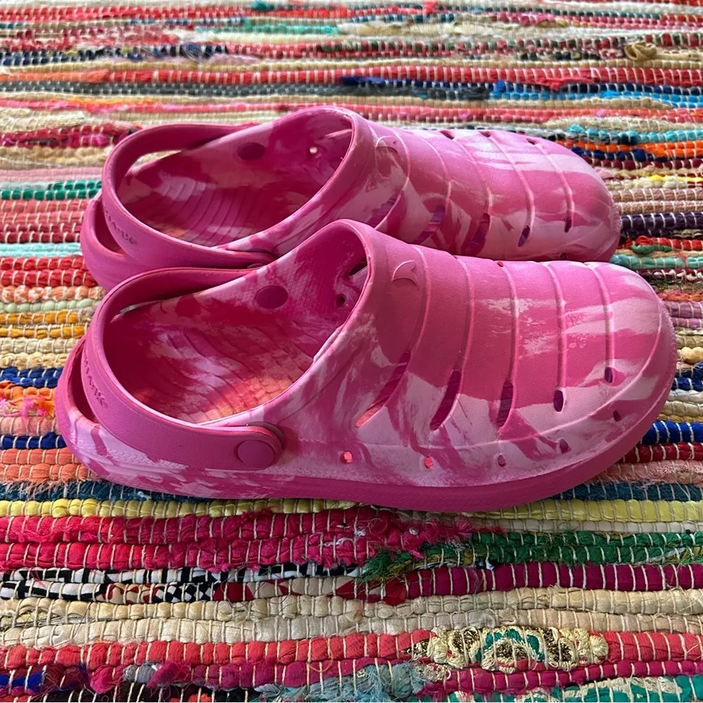 RUGGED SHARK Clog Shoe Sneaker Pink Crocs Style Women's Girl's Size 6 - Image 2