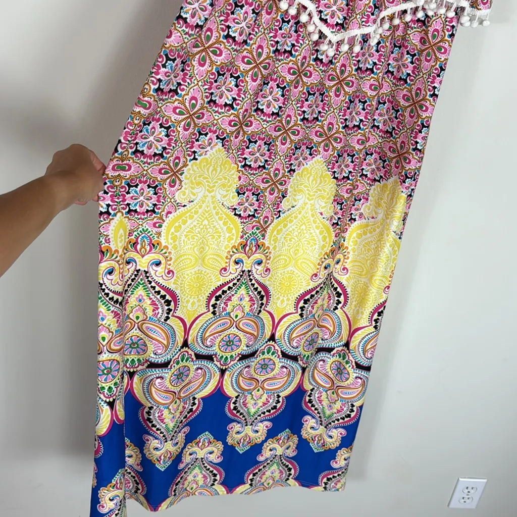 MAGIC‎ Colorful Bohemian Maxi Dress Size XL - Image 3