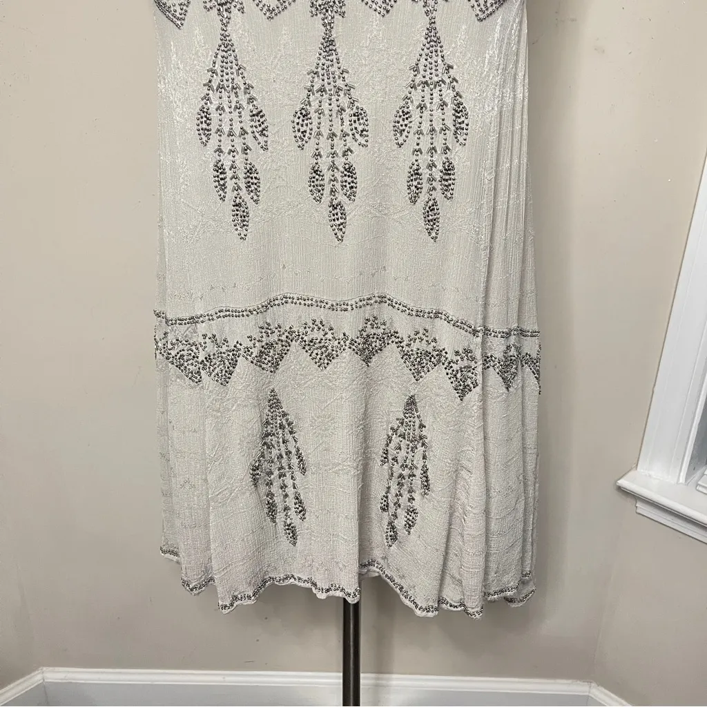 FREE PEOPLE Delilah Beaded Mini Dress $168, Medium - Image 7