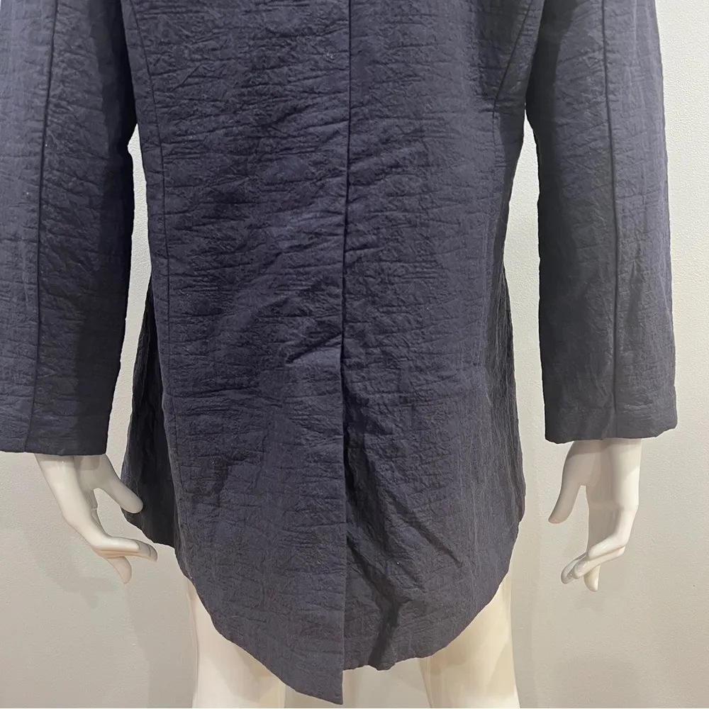 Eileen Fisher Tencel Blend Frog Closure Button Jacket - Image 7