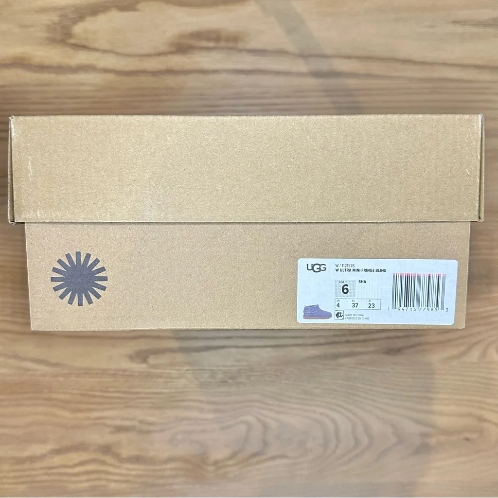 NWT UGG Classic Ultra Mini Fringe Bling Boots Shade - Image 13