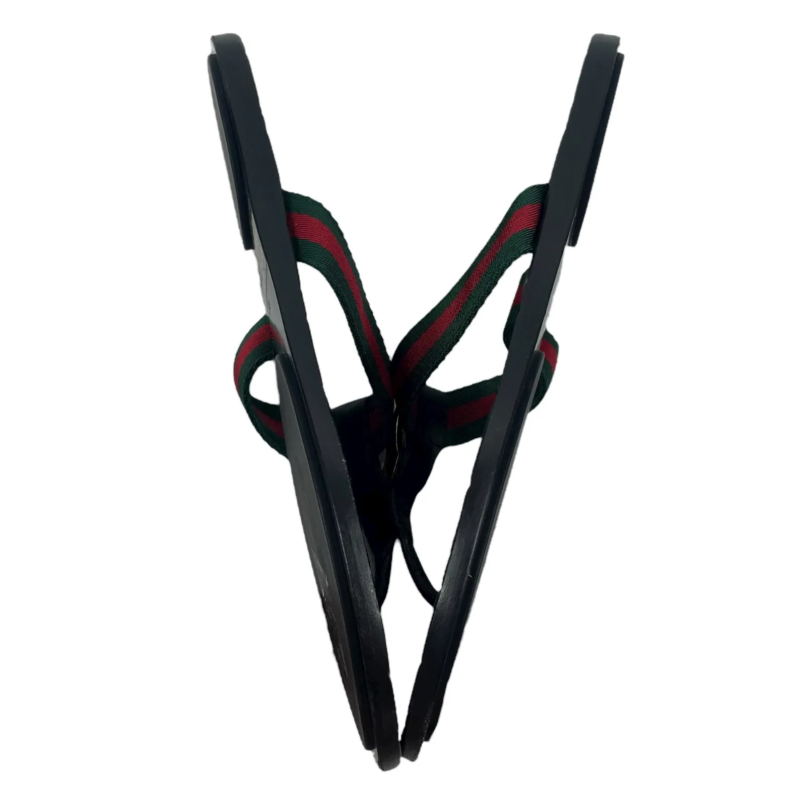 Gucci Interlocking GG Web Strap Thong Sandal Black Size 36.5 - Image 8