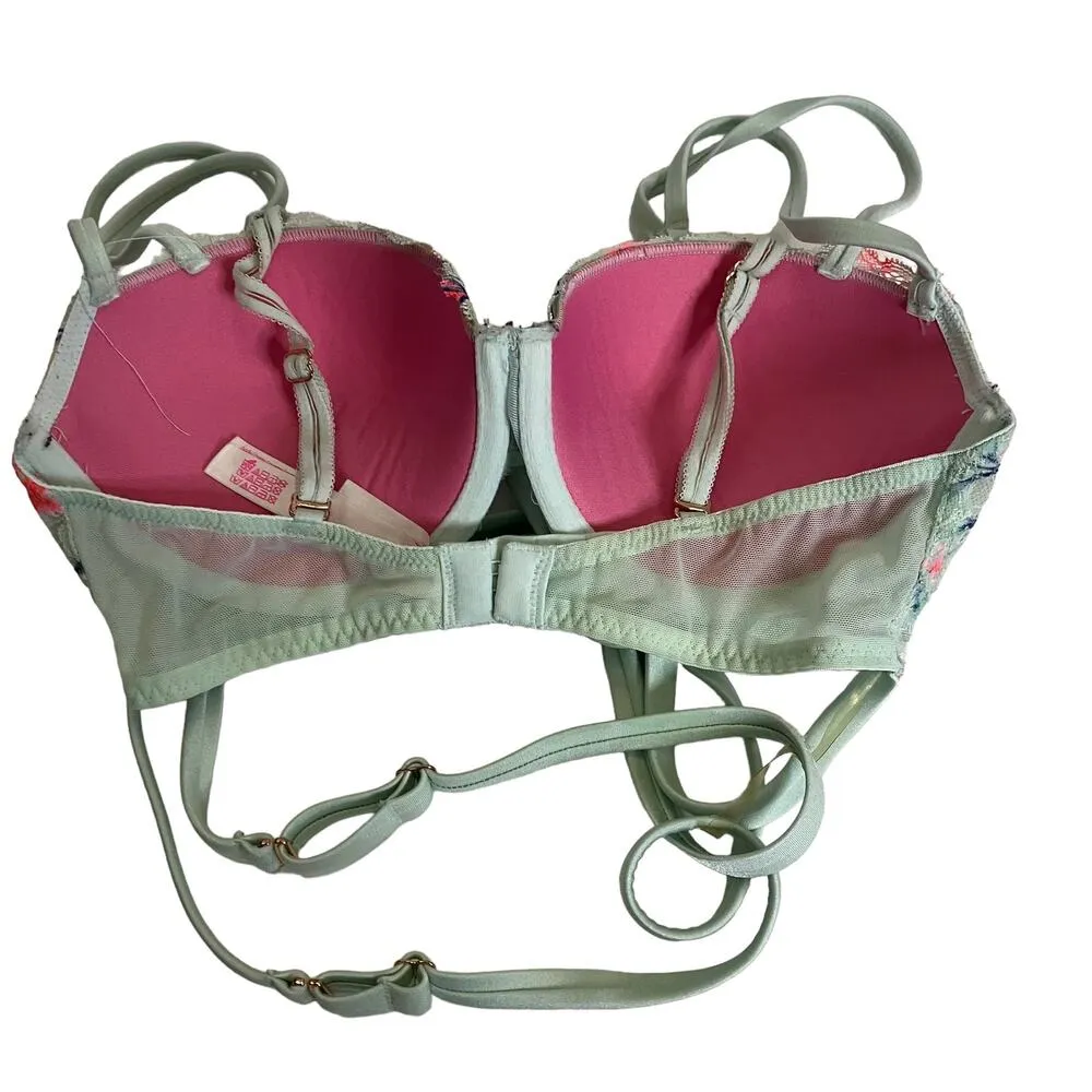 Victoria’s Secret PINK LIMITED EDITION The Date Wrap Push-Up Bra Size 32D - Image 4