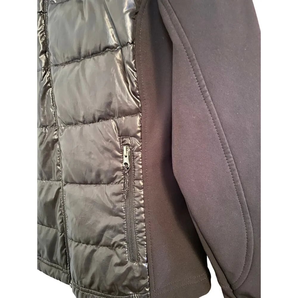 Free Country Black Puffer Sport Jacket Hoodie size Small - Image 5