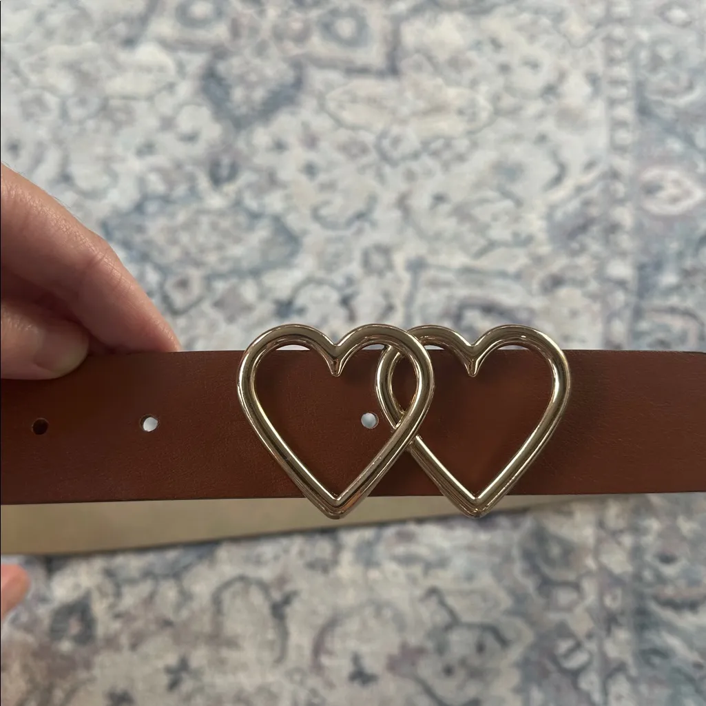 Brown Heart Buckle Belt - Image 2