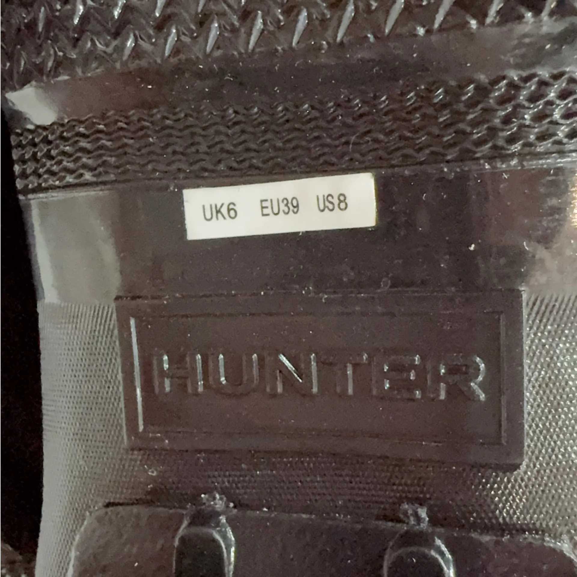 Hunter Women's Original Tall Gloss Rain Boots Knee High Size US8 NWOB - Image 11