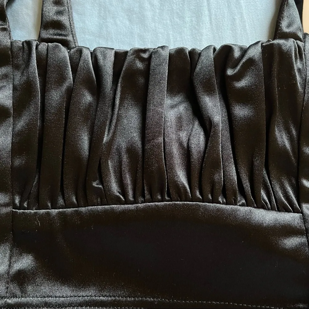 Adika Slick Satin Finish Crop Top - Image 9