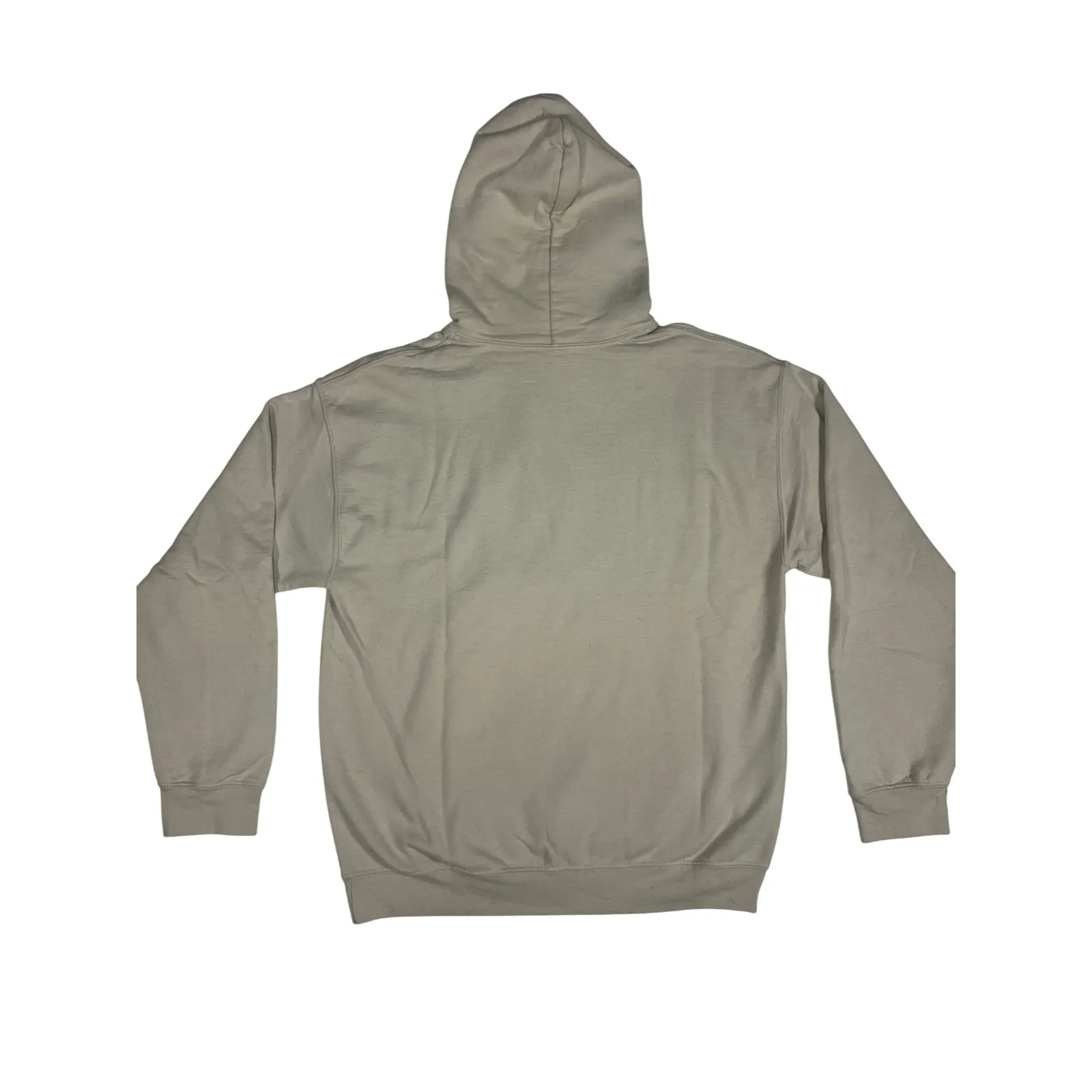 Pizza Dog Graphic Hoodie Sweatshirt Beige Pullover Hooded Casual Fleece - Image 2