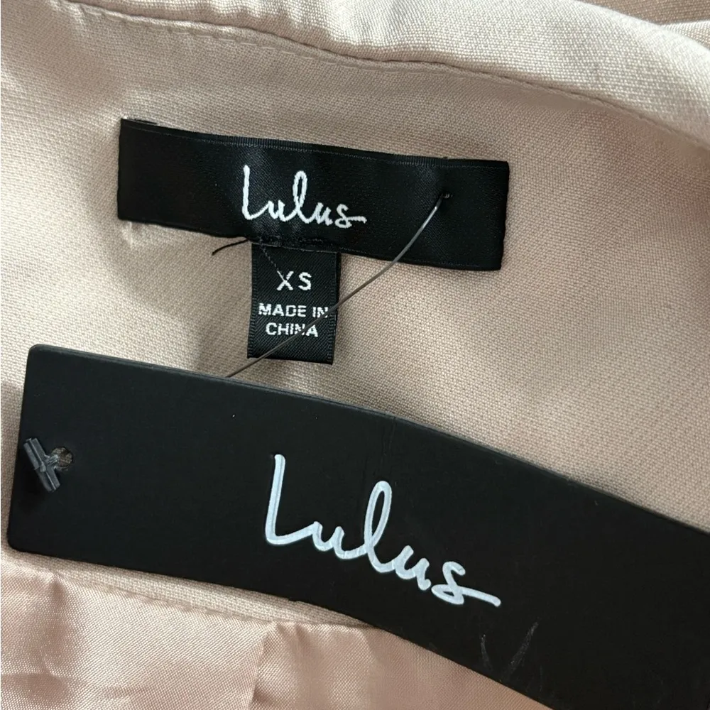 Lulus Windsor beige business office long sleeve blazer jacket size xs NWT - Image 3