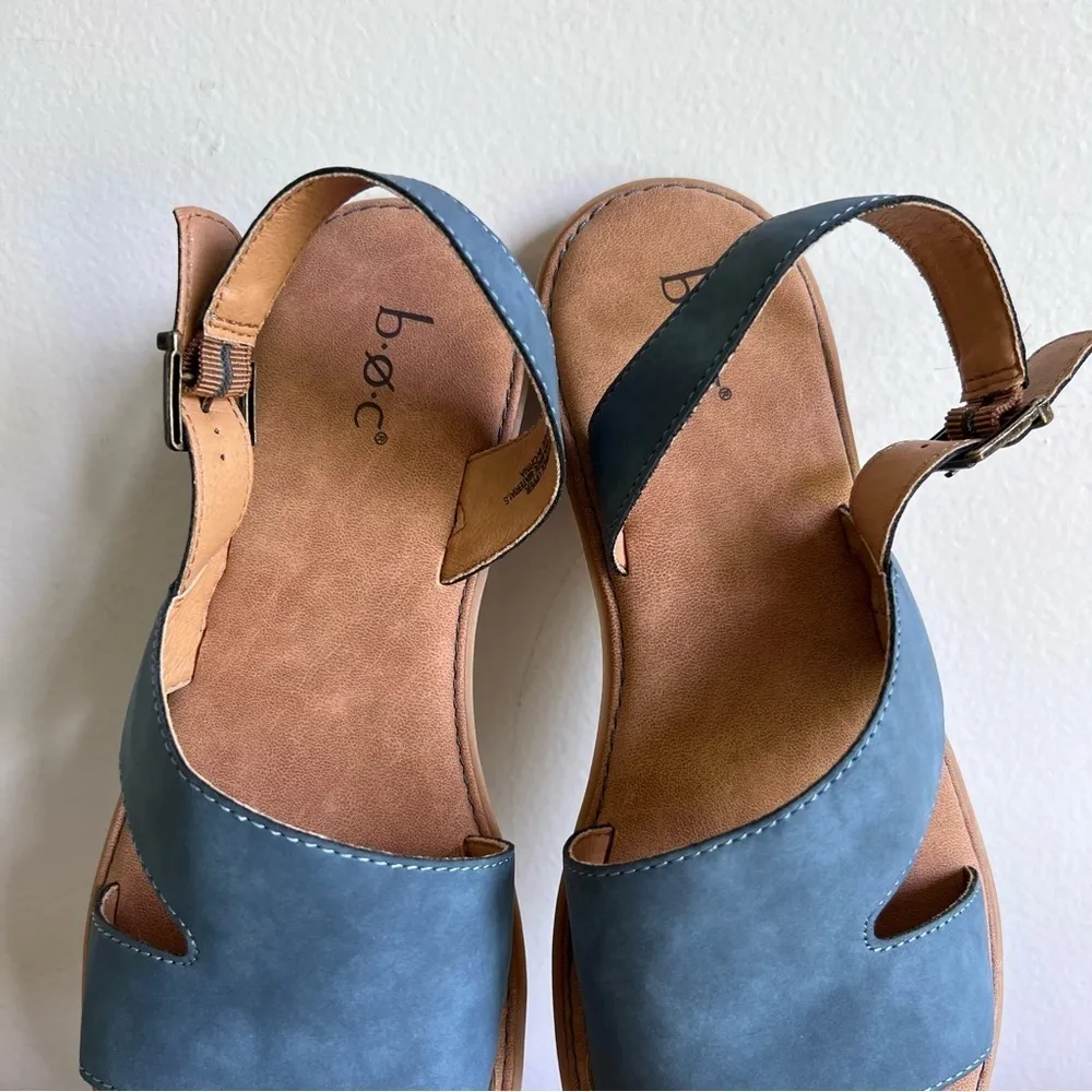 B.O.C. NEW Milania Blue Denim Open Toe Slingback Women's Sandal Size 9 #B34106 - Image 2