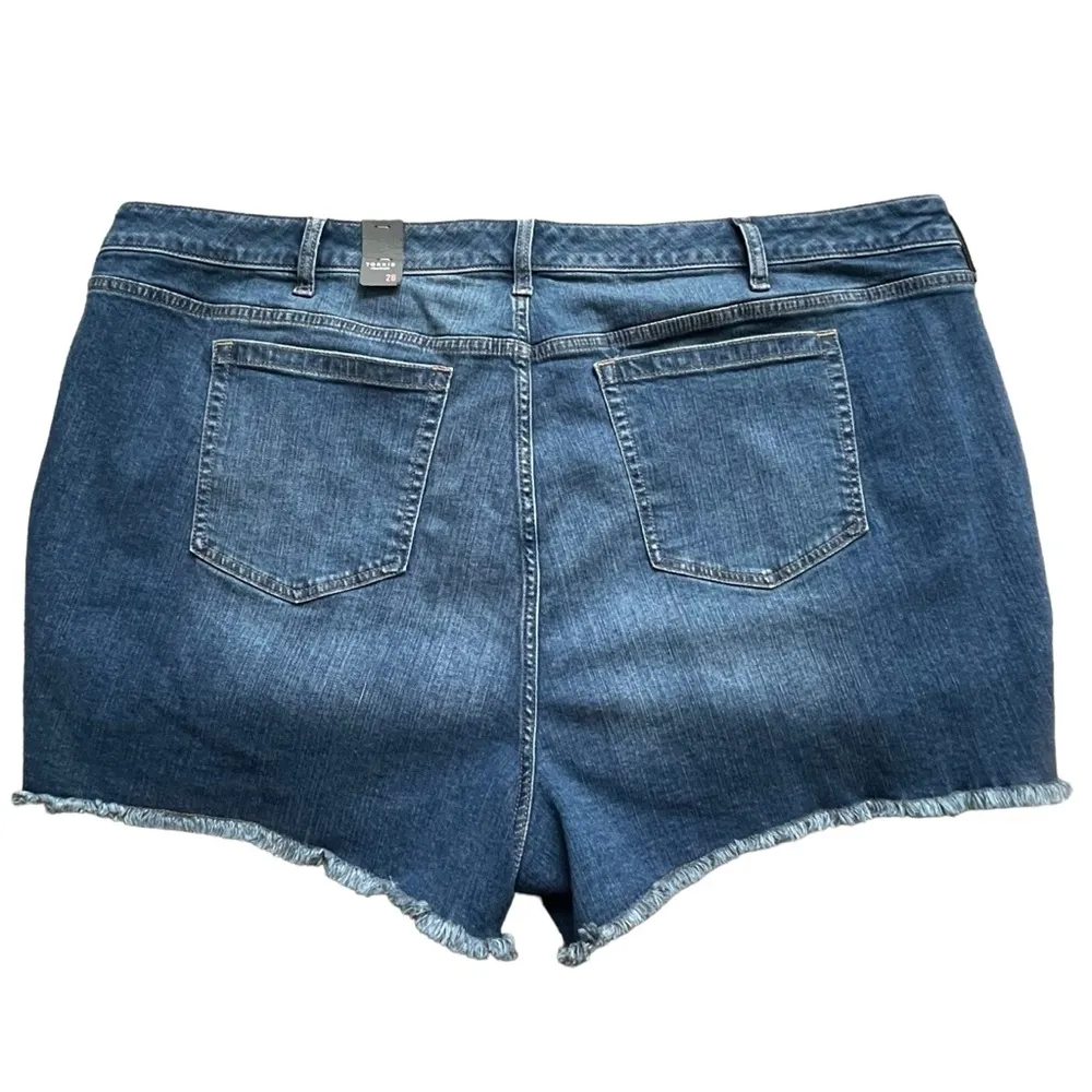 3.5 Inch Vintage Stretch Mid-Rise Shorts Women’s Plus Size 26 Distressed - Image 7