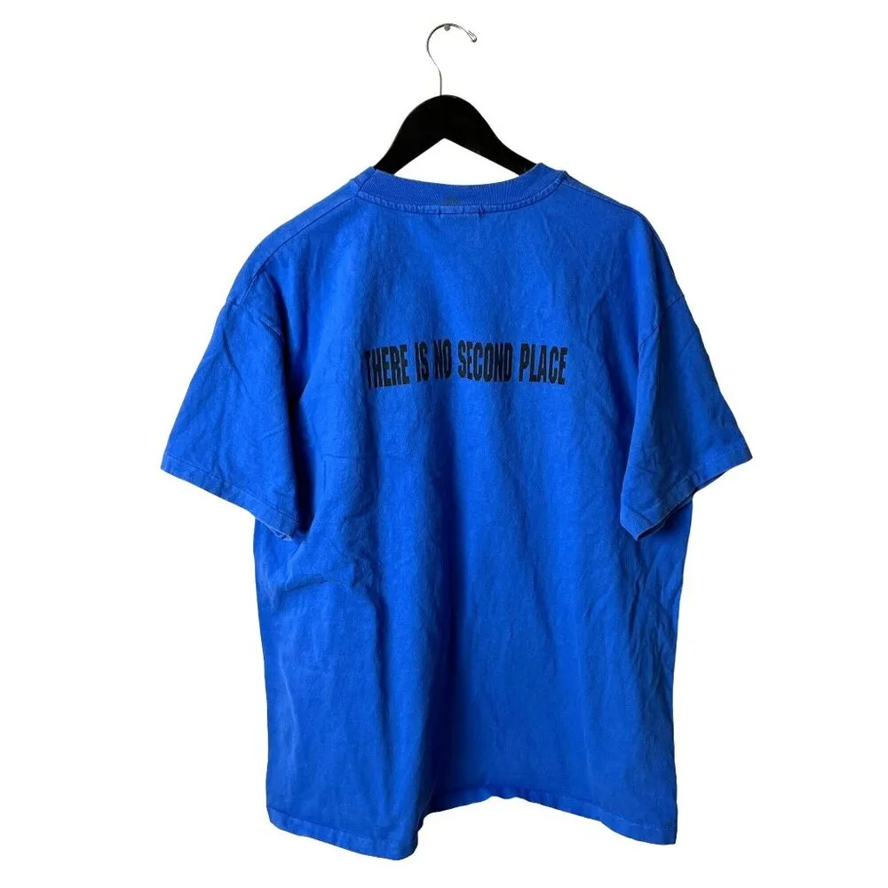 1995 Vintage 90s Softball League Champions T Shirt Blue XL Extra Large Sports - Image 3