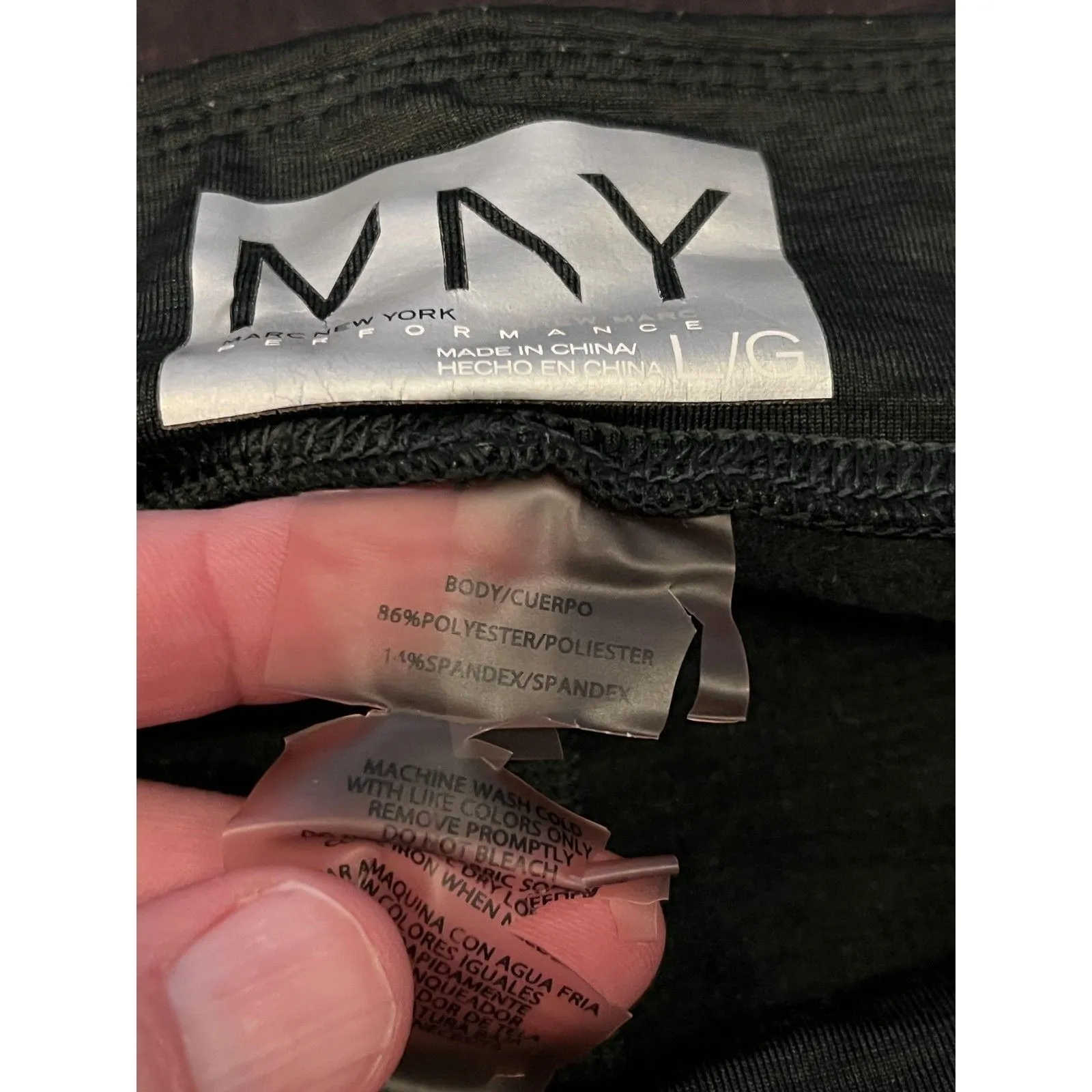 Marc New York Performance Leggings Womens Large Gray Ankle Skinny Athletic Yoga - Image 8