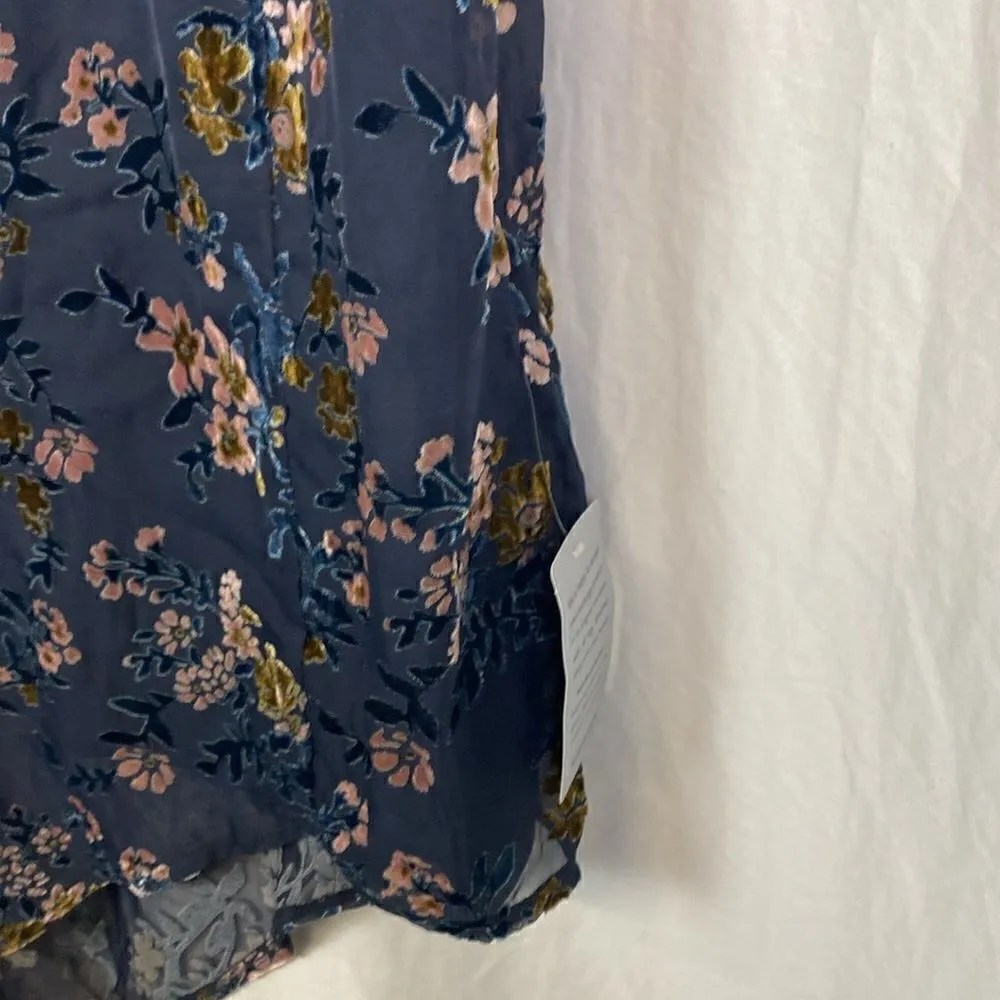 #90  LULU’S EVENING WITH YOU Floral Velvet Cocktail Dress - Image 5