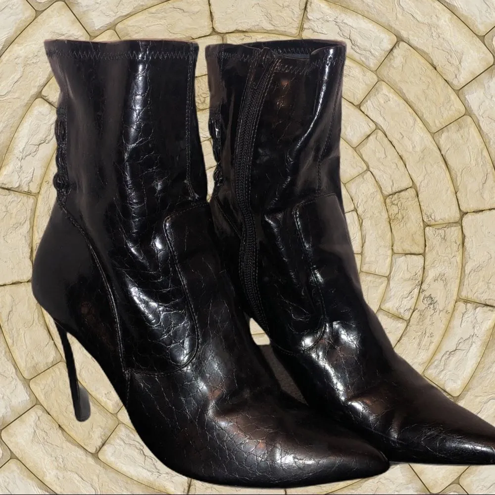 Jasmine collection over the ankle black boots - Image 4