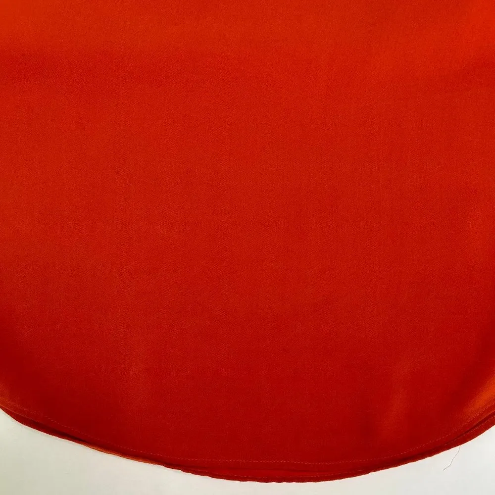 Theory Racer Tank in Burnt Orange Silk Size M - Image 8