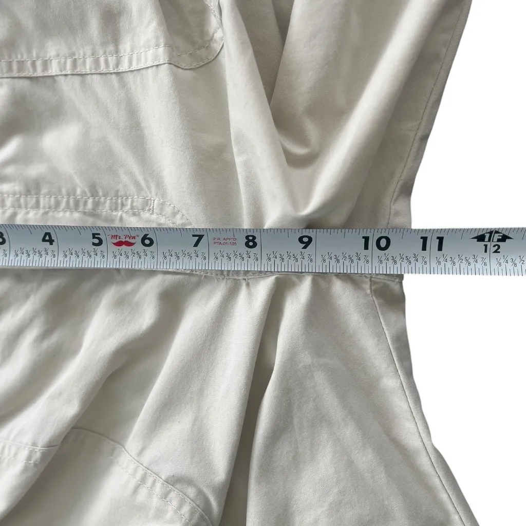 Vintage Izod Y2K Mid Rise‎ Cropped Cargo Beige Pants Size 12 90s Coastal Preppy - Image 7