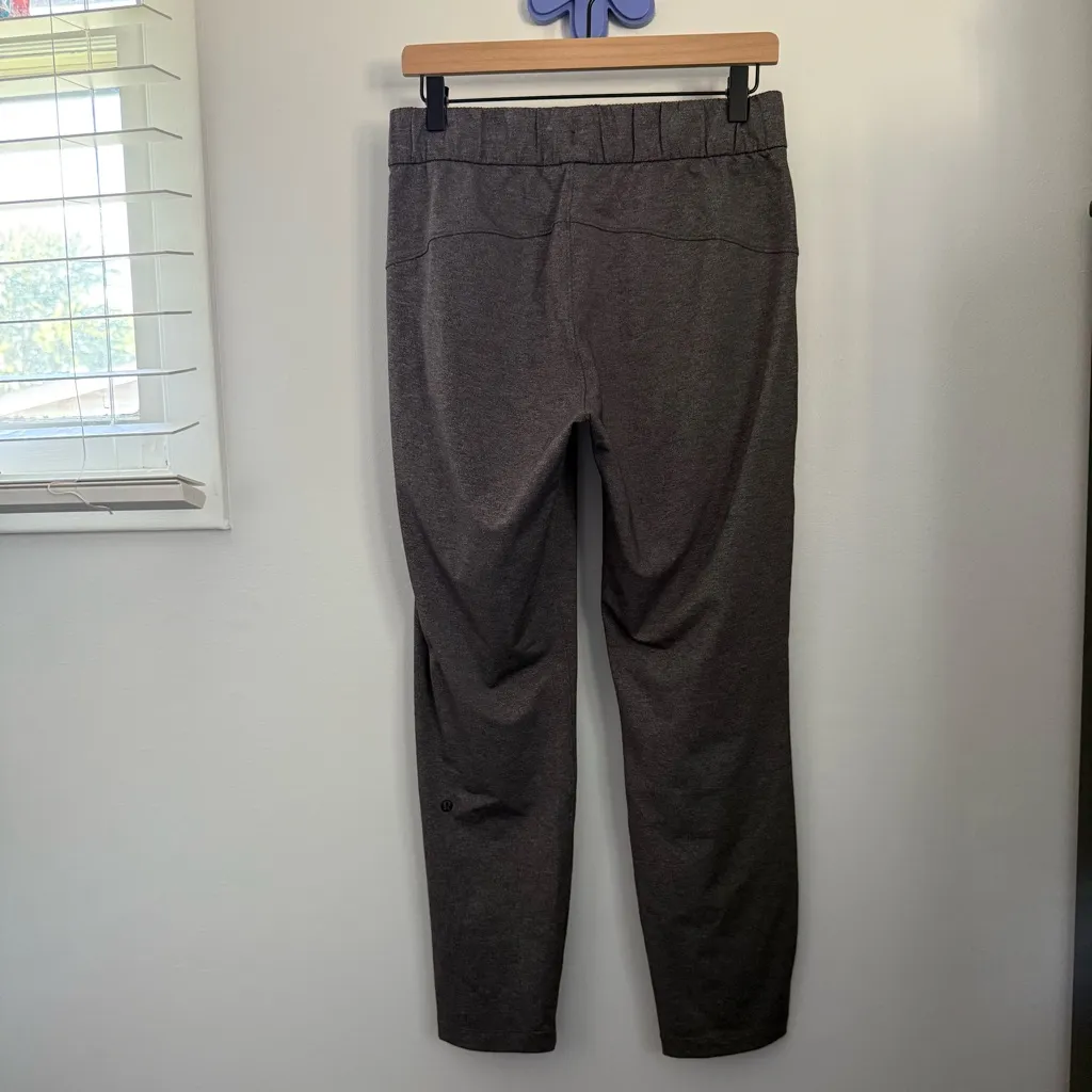 Lululemon 6 On The Fly Ankle Pants Heather Grey Charcoal Minimal Travel Outdoor - Image 5