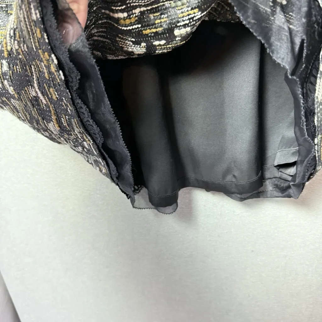 Aysha Women’s Tweed Sleeveless Dressy Mini Dress Metallic Weave Black Multi Size undefined - Image 5