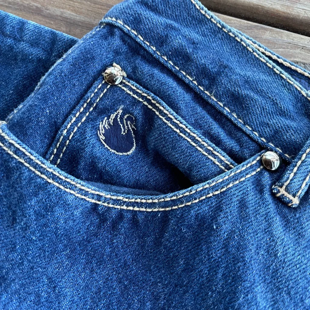 Vintage High Waist Denim Straight Leg 70s / 80s Gloria Vanderbilt for Murjani 10 - Image 4