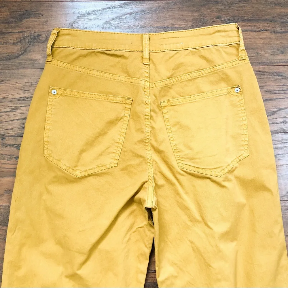 Pilcro • Anthropologie Jackson Tapered Pant mustard yellow Honey gold barrel leg - Image 10
