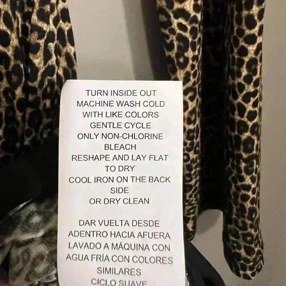 Michael Kors Long-sleeve Leopard Print Pleated Dress | Size Medium - Image 5