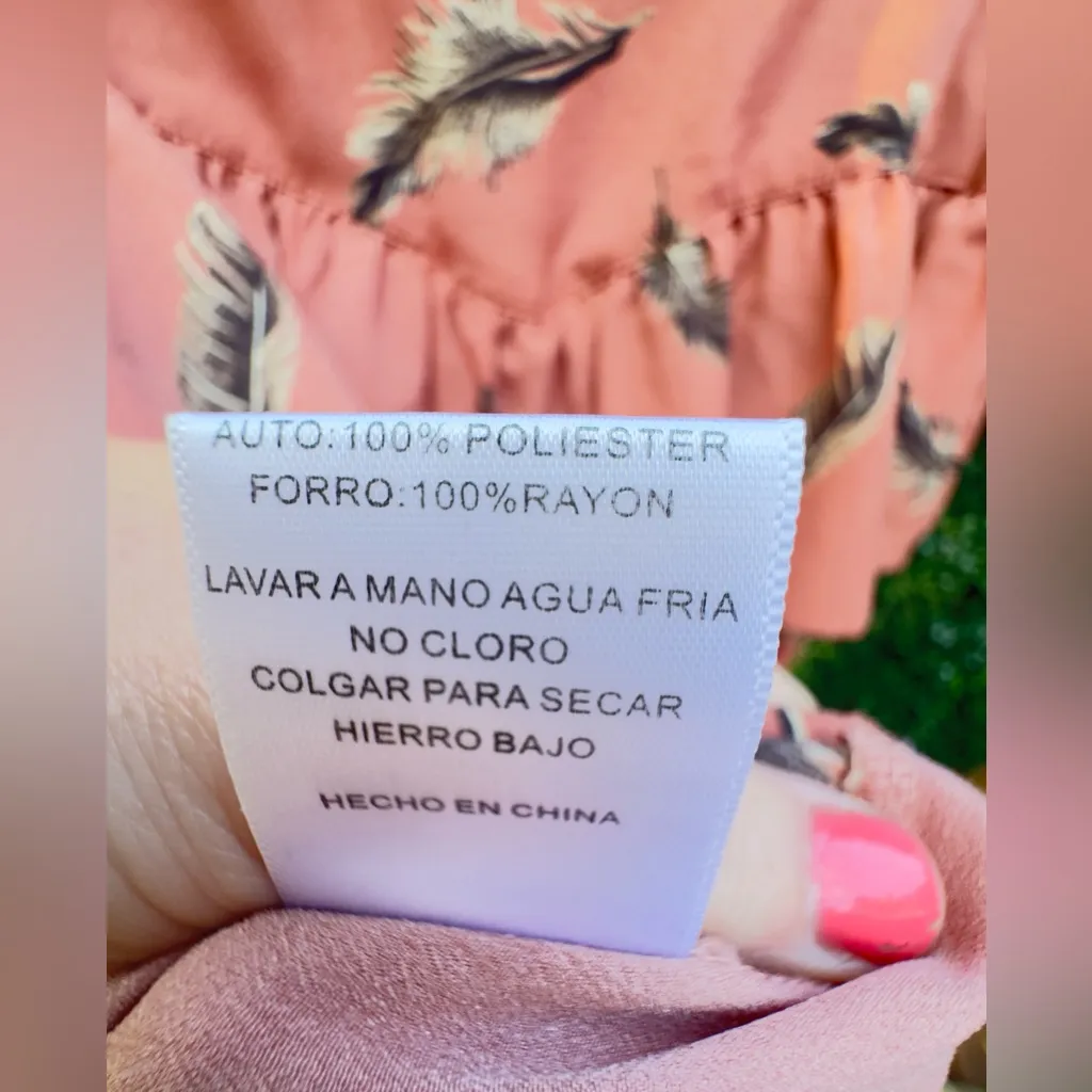 Lost and Wander Orange Ruffle Feather Top Size Small Black - Image 5