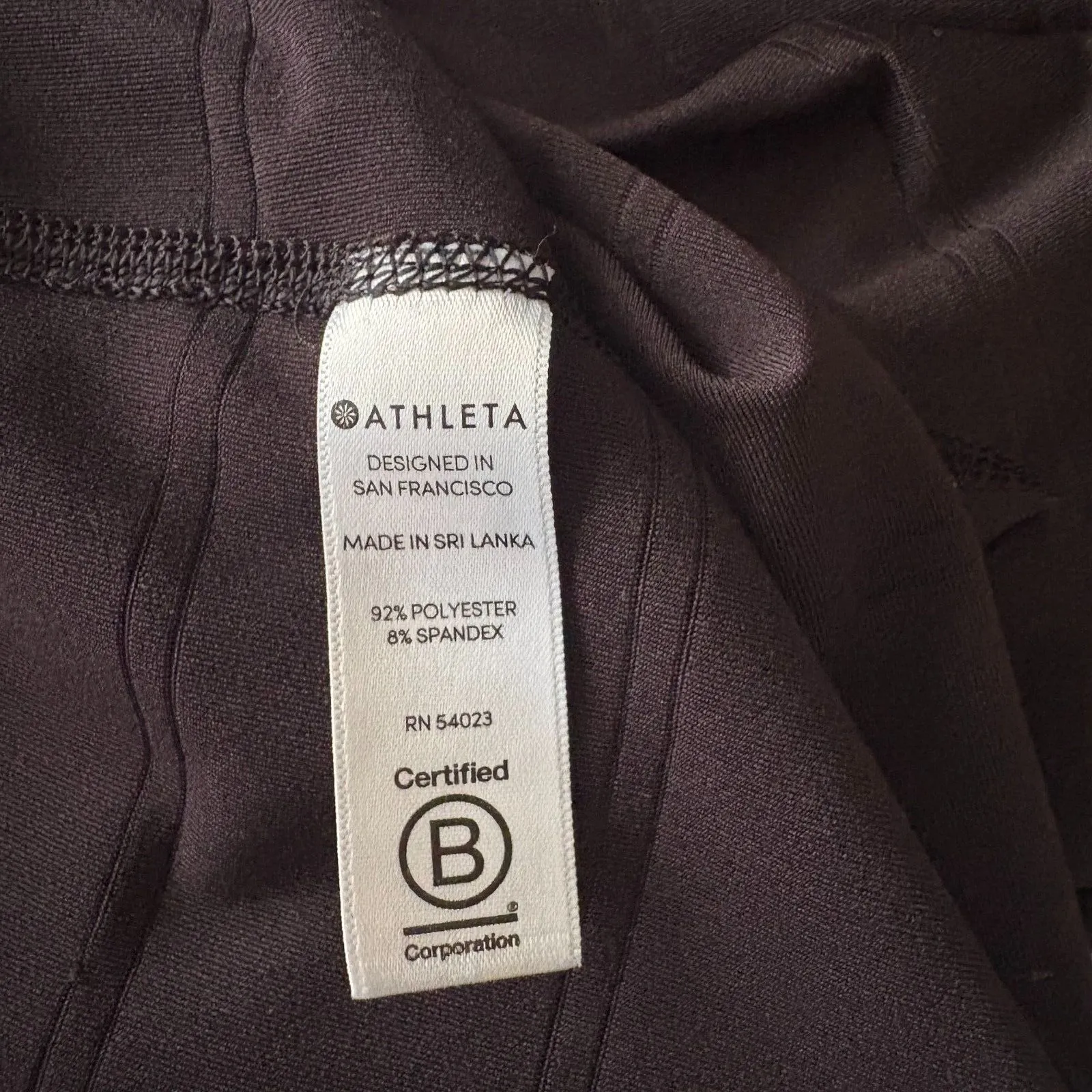 Athleta High Neck Chi Double Stripe Tank Top‎ Black Racerback Activewear Size XS - Image 5