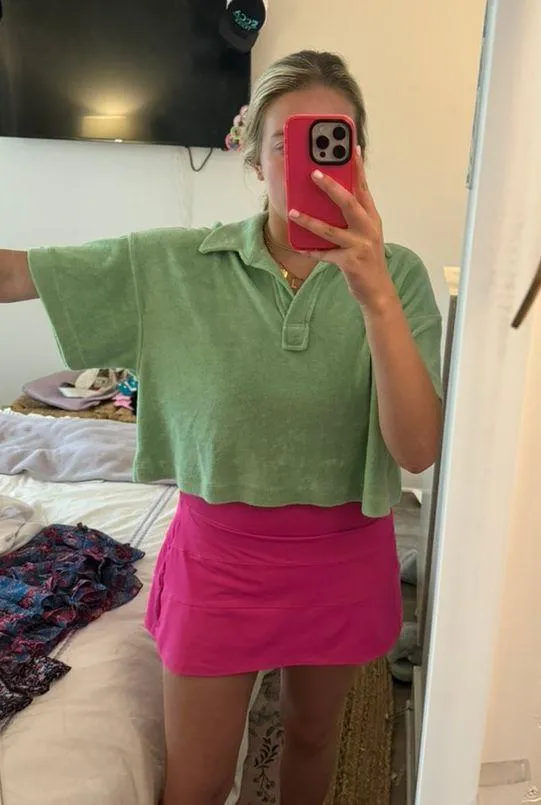 Green Terry Cloth Top - Image 3