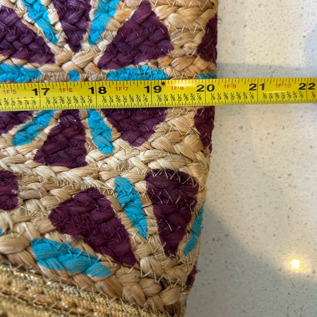 Olivia Miller Straw Tote Bag Beach Vacation Bag - Image 4