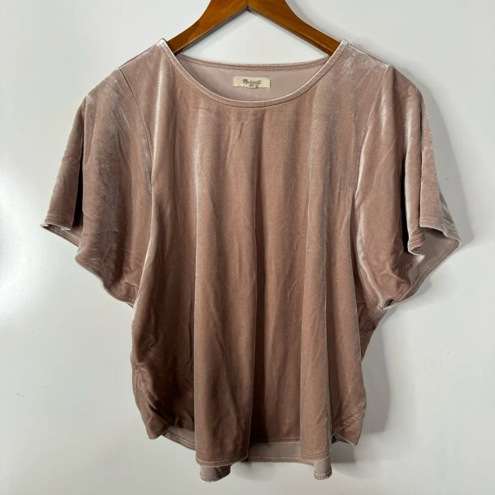 Madewell Velvet Butterfly Top Size Medium - Image 2