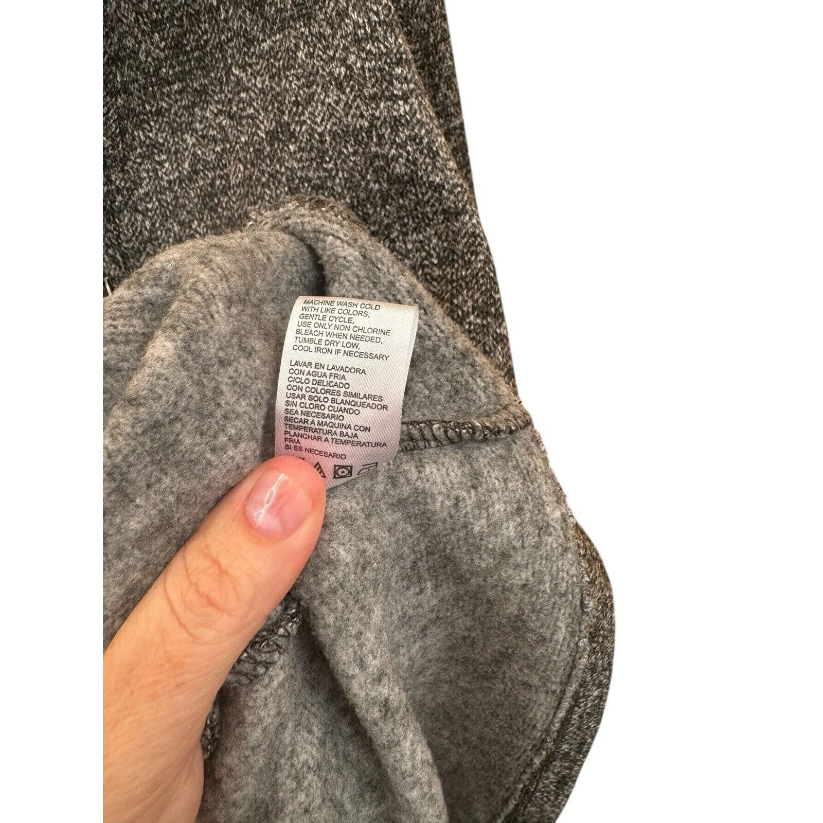 Weatherproof Vintage Women’s 1/4 Zip Heavy Fleece Jacket Gray Size M - Image 4