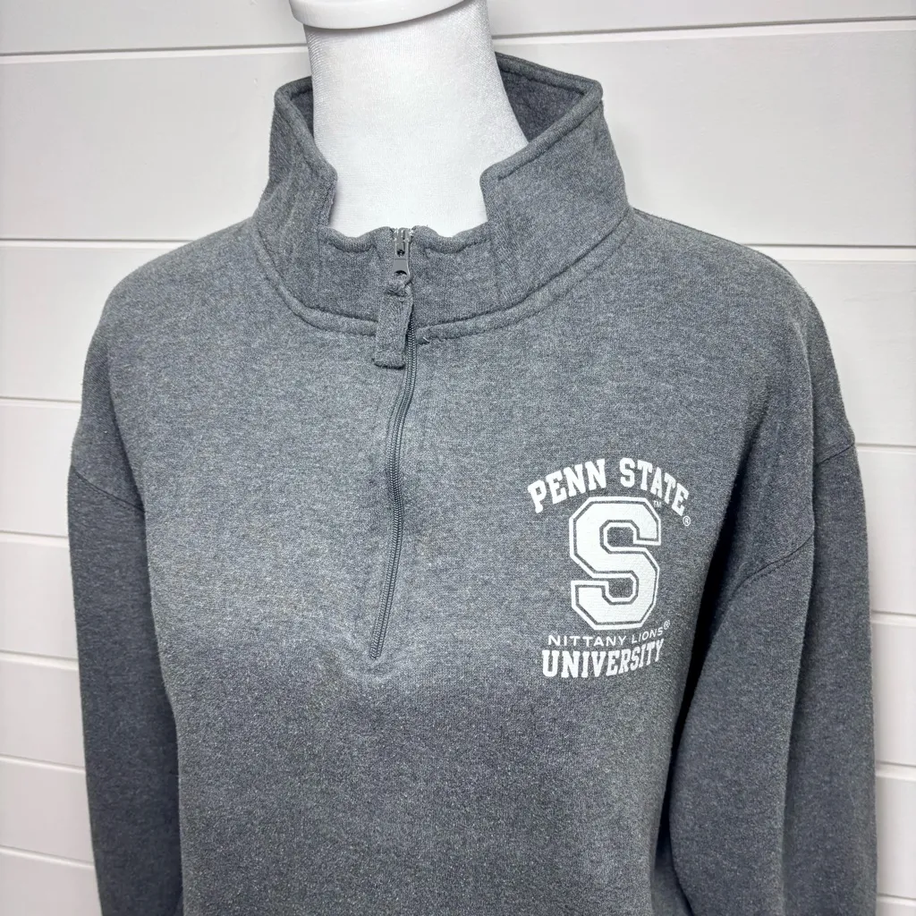 J. America Penn State Vintage NITTANY LIONS University Hoodie Sweatshirt 90s L - Image 2