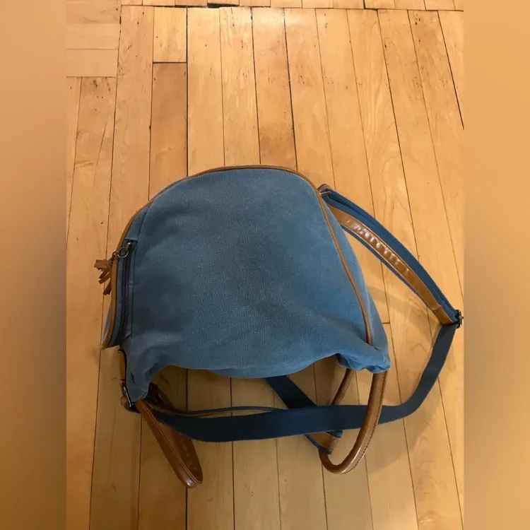 Oris Blue Canvas Jet Setter Bag - Image 9