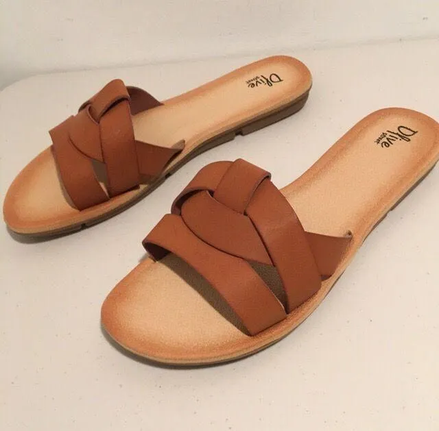 Leather Sandals, Size 11 Brown - Image 2