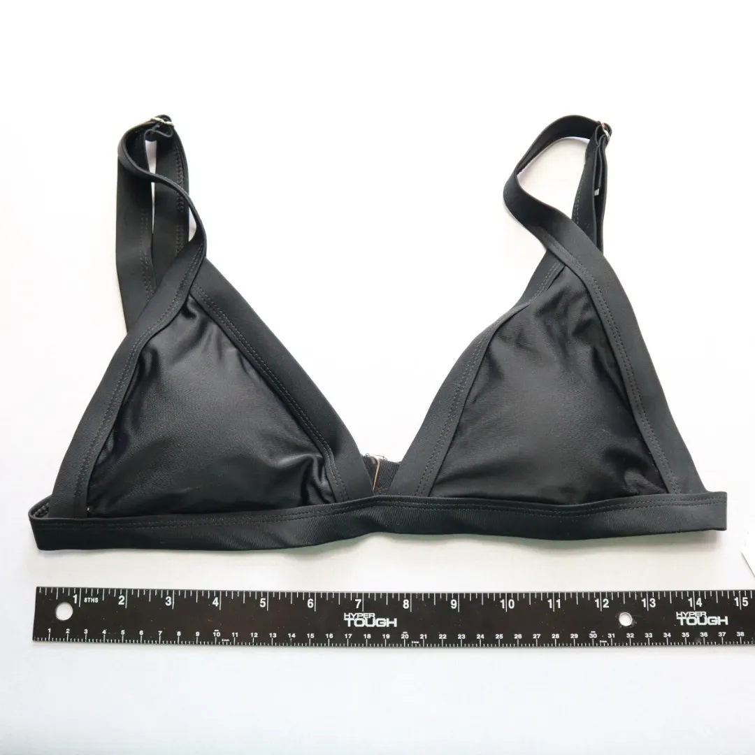 Heat Black Padded Classic Swim Sports Bra Beach Bralette Bikini Top L Large‎ - Image 3