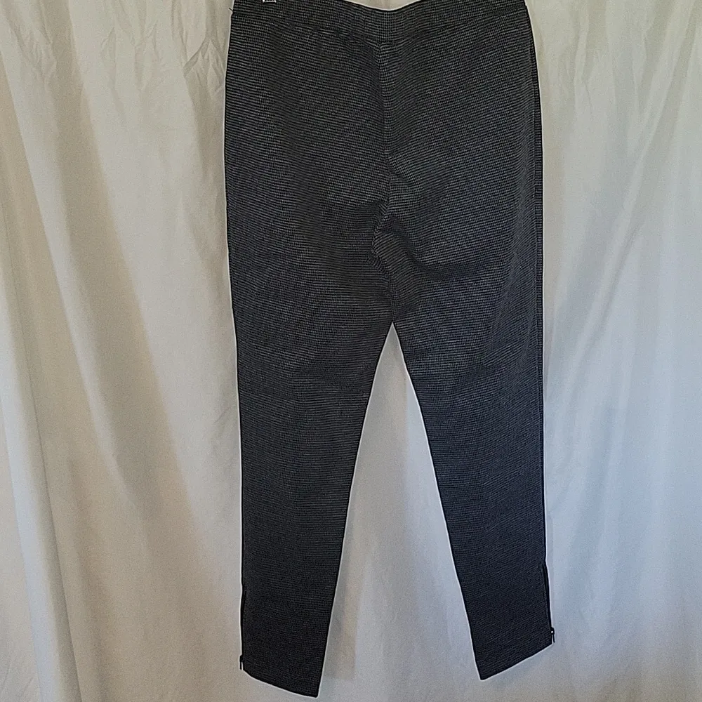 Talbots Size Large Houndstooth Ankle-zip Pull-On Leggings - Image 8