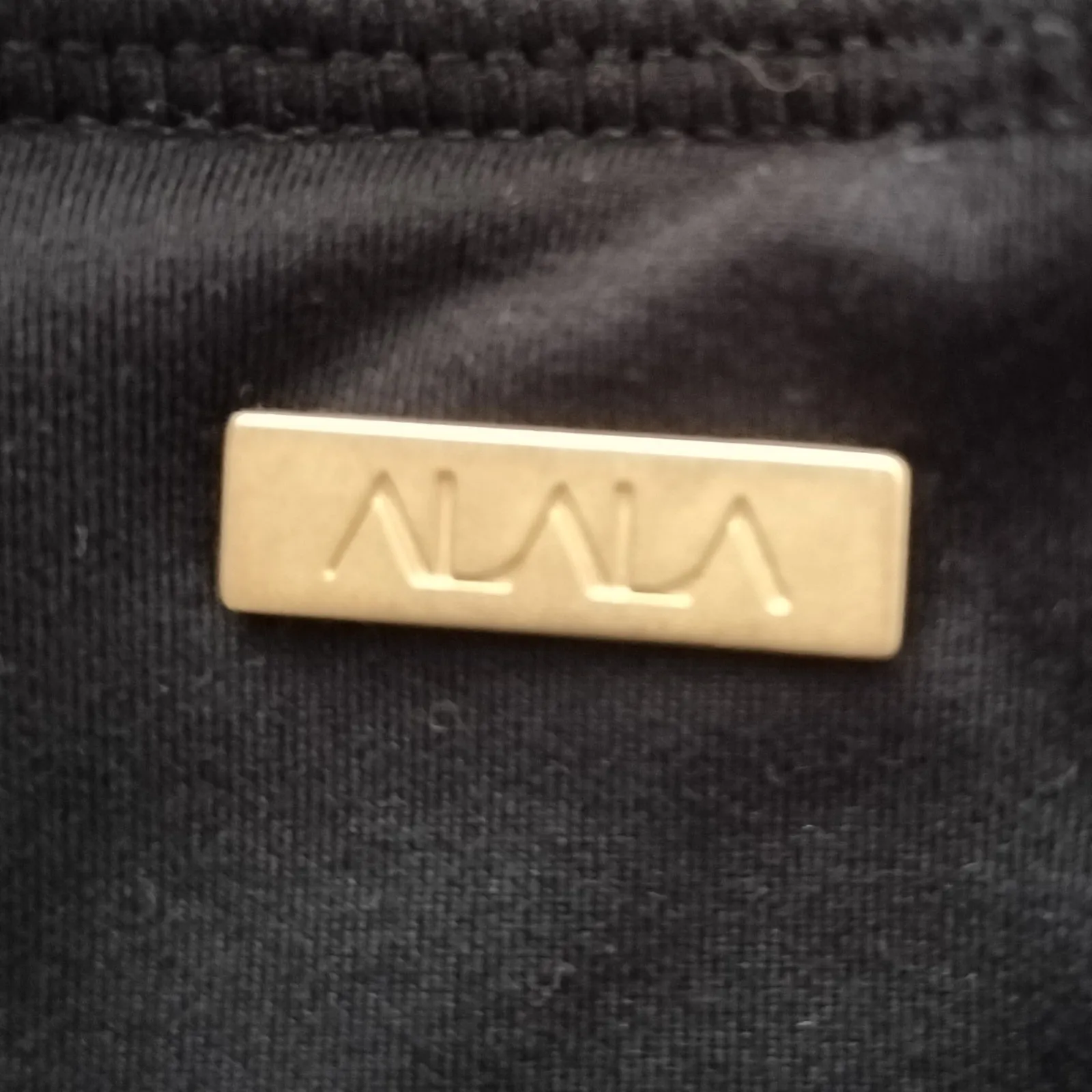 Alala Size S Black Velvet Panel Insert Leggings - Image 5