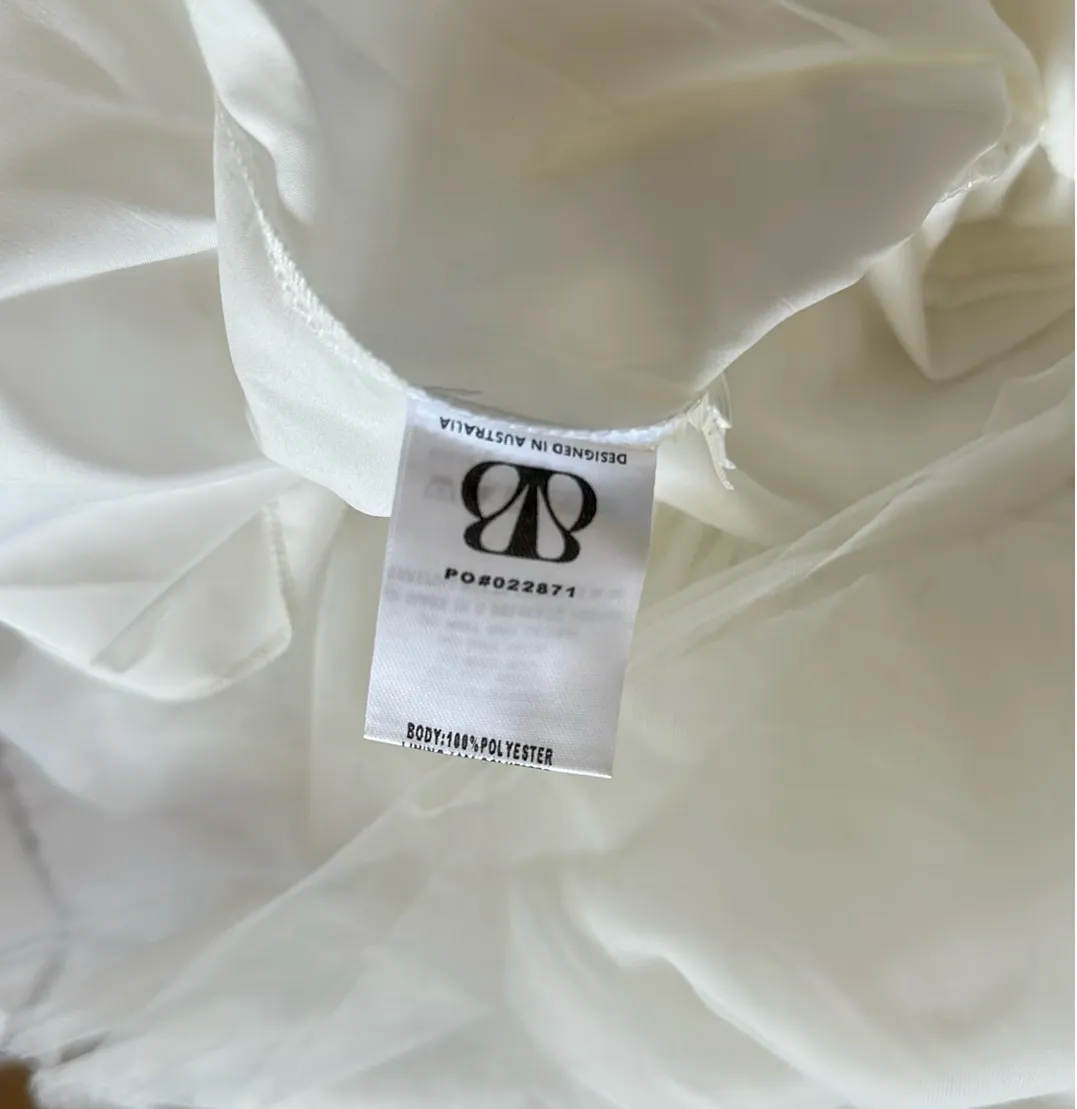 White Beginning Boutique Birthday Girl Mini Party Dress - Image 3