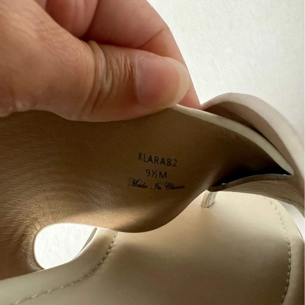 New! Donald J. Pliner Klara platform wedge sandal size 9.5 white - Image 11