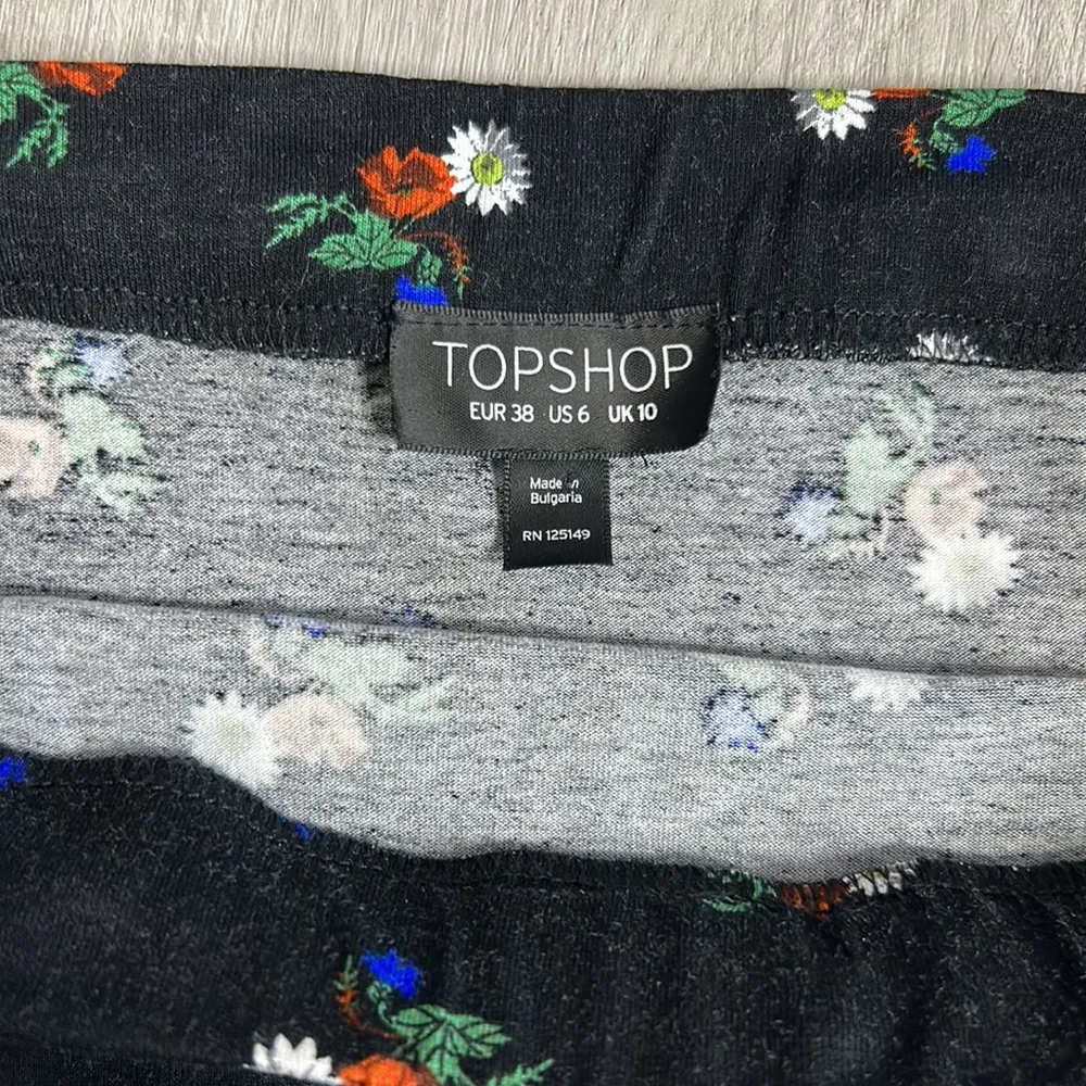 Topshop • floral stretch mini skater skirt - Image 12